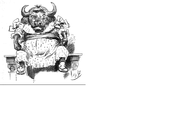 Illustration:He thought he saw a buffalo