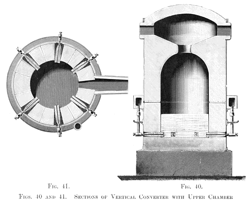 Sections of Vertical Convertor with upper chamber