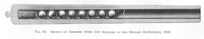 Section of Bessemer Steel Gun supplied to the Belgian Government, 1860