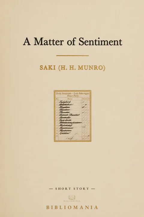 Cover of A Matter of Sentiment