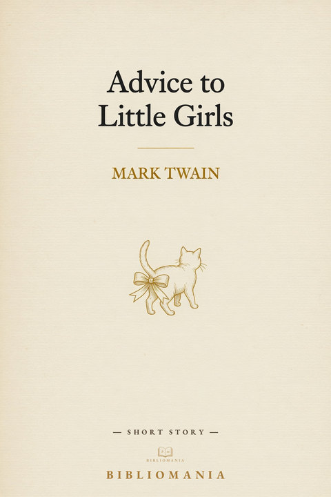 Cover of Advice to Little Girls