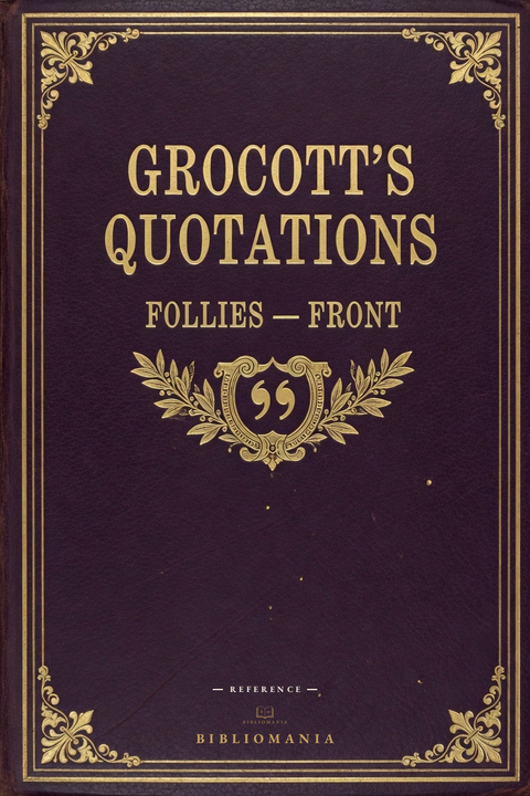 Cover of Follies to Front