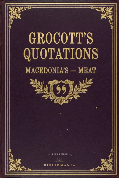Cover of Macedonia's to Meat