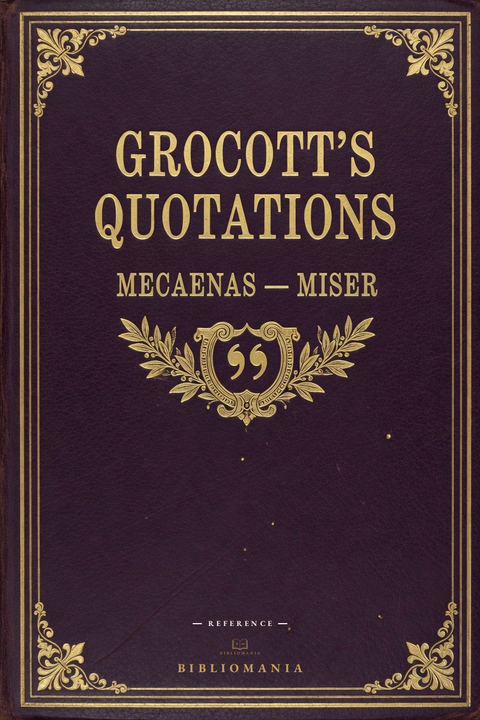 Cover of Mecaenas to Miser