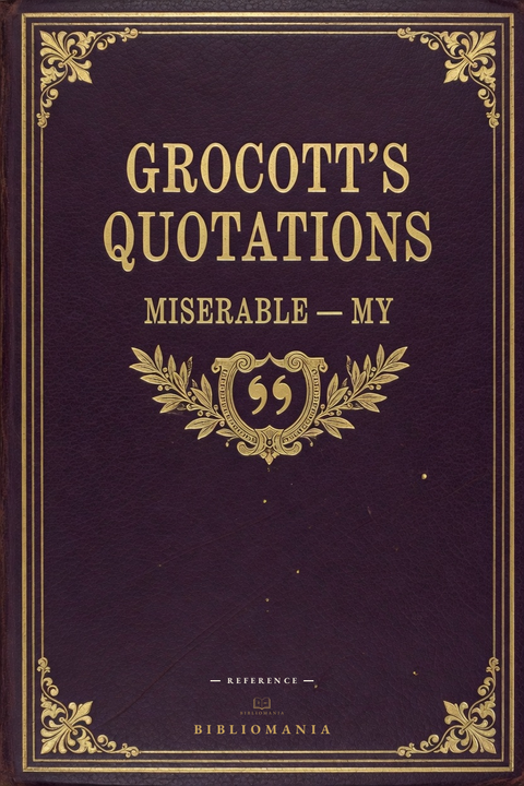 Cover of Miserable to My