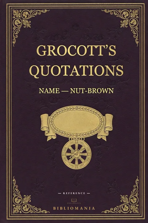 Cover of Name to Nut-Brown